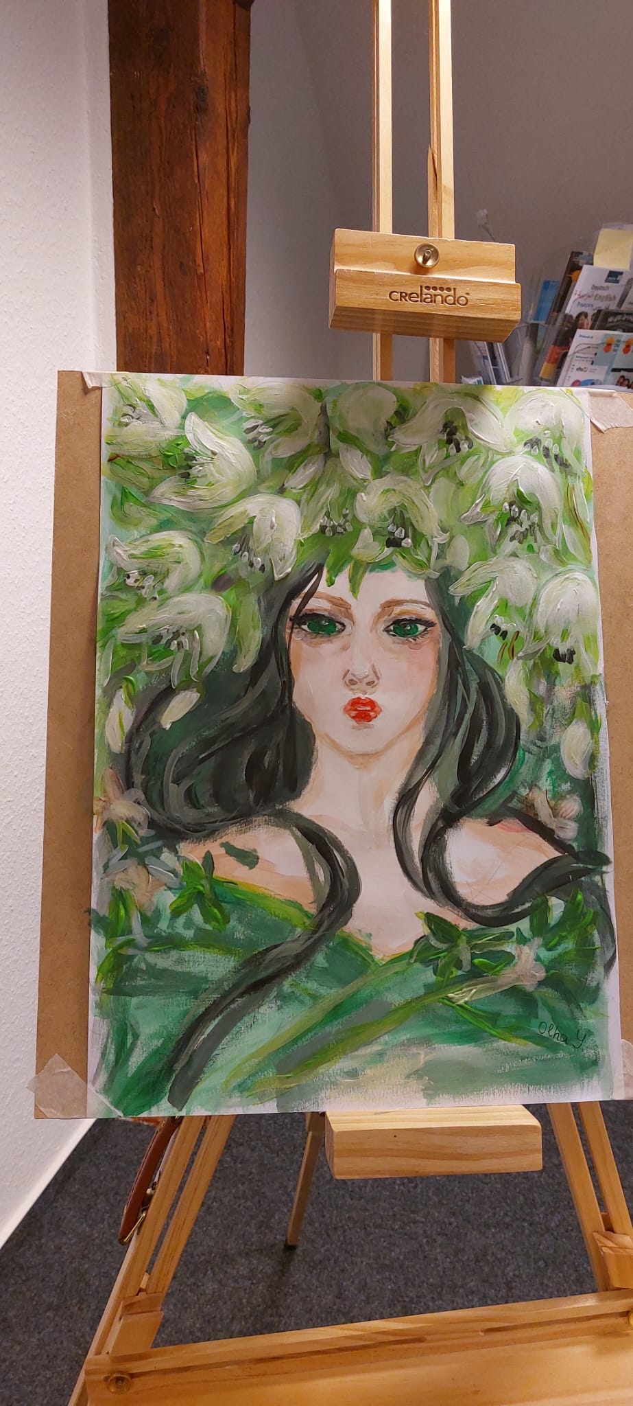 Malkurs für geflüchtete ukrainische Frauen in Diepholz