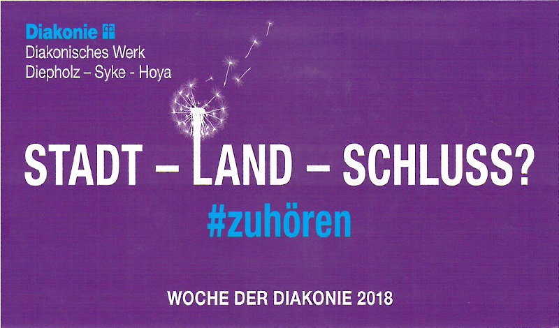 "Stadt-Land-Schluss?" Woche der Diakonie 2018